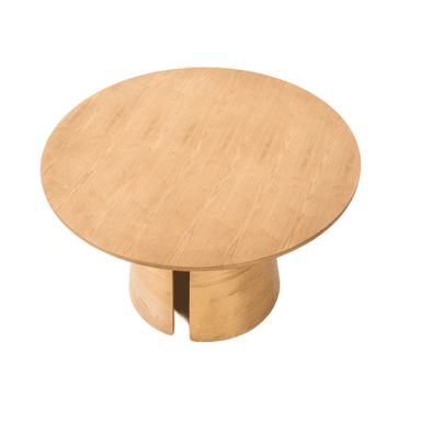 MESA CENTRAL DECCO SATINADO CREMA 120X120CM PARA 4 SILLAS LEICCI - 2