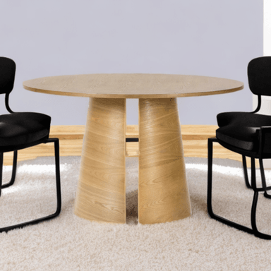 MESA CENTRAL DECCO SATINADO CREMA 120X120CM PARA 4 SILLAS LEICCI - 3