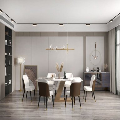 MESA CENTRAL DECCO MATE BEIGE 90X200CM PARA 6 SILLAS ALE - 4