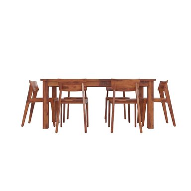 COMEDOR CENTRAL DECCO NORDICO 6 SILLAS NOGAL BOSTON