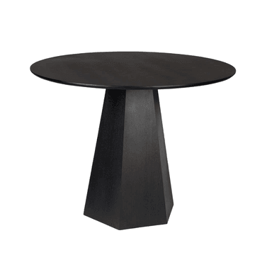 MESA CENTRAL DECCO SATINADO NEGRO 105X105CM PARA 4 SILLAS AMELIA