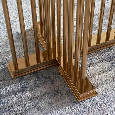 MESA CENTRAL DECCO BRILLANTE ORO 140X200CM PARA 6 SILLAS JENSEN - 3