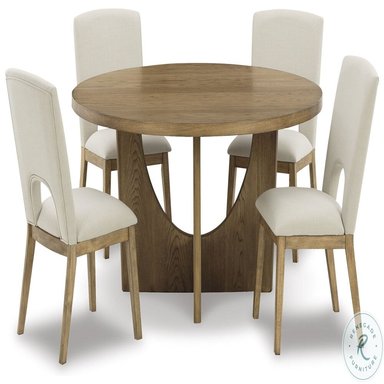 MESA CENTRAL DECCO SATINADO ALMENDRA 150X150CM PARA 6 SILLAS FLORENCIA - 3
