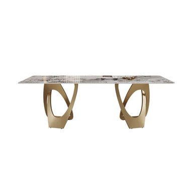 MESA CENTRAL DECCO ORO 160X90CM PARA 6 SILLAS DAHL