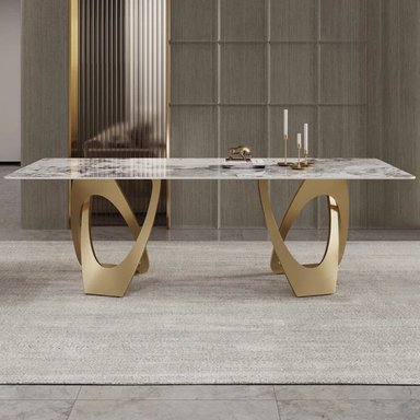 MESA CENTRAL DECCO ORO 160X90CM PARA 6 SILLAS DAHL - 2