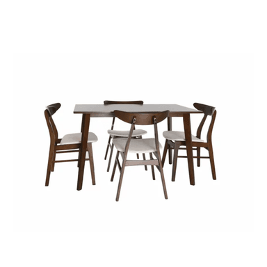 COMEDOR CENTRAL DECCO SATINADO 4 SILLAS BEIGE MONACO - 3