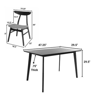 COMEDOR CENTRAL DECCO SATINADO 4 SILLAS BEIGE MONACO - 4