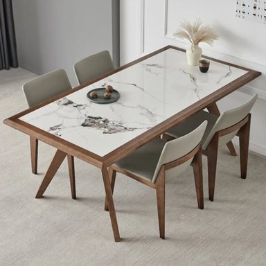 COMEDOR CENTRAL DECCO 4 SILLAS BLANCO BRUIN - 4