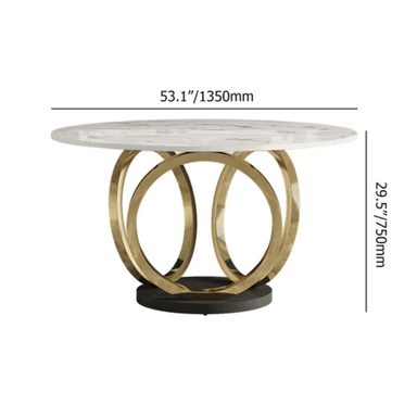MESA CENTRAL DECCO BLANCO 135X135CM PARA 4 SILLAS JACOBSEN - 2