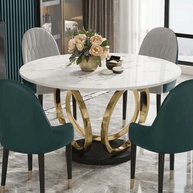 MESA CENTRAL DECCO BLANCO 135X135CM PARA 4 SILLAS JACOBSEN - 4