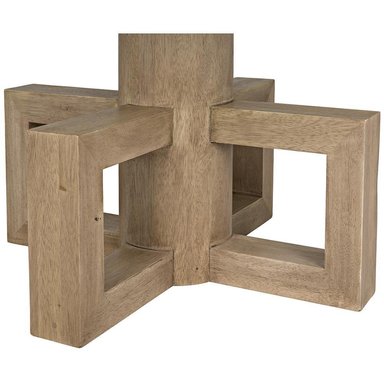 MESA CENTRAL DECCO NATURAL ALMENDRA 90X160CM PARA 6 SILLAS BARDO - 2