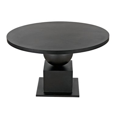 MESA CENTRAL DECCO SATINADO NEGRO 130X130CM PARA 6 SILLAS COTIE - 3
