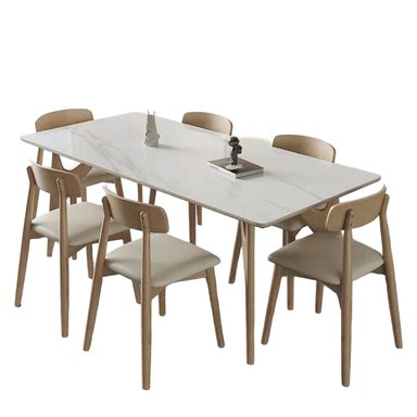 COMEDOR CENTRAL DECCO SATINADO 6 SILLAS MADERA VLIET