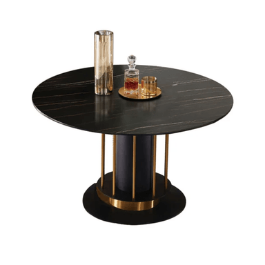 MESA CENTRAL DECCO SATINADO NEGRO 135X135CM PARA 4 SILLAS GUNDERSEN