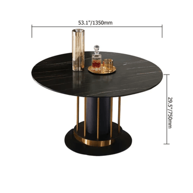 MESA CENTRAL DECCO SATINADO NEGRO 135X135CM PARA 4 SILLAS GUNDERSEN - 2