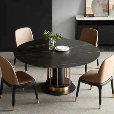 MESA CENTRAL DECCO SATINADO NEGRO 135X135CM PARA 4 SILLAS GUNDERSEN - 4