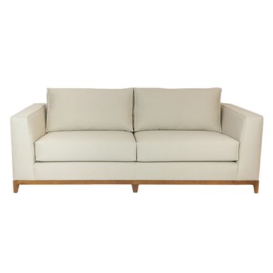 SOFA CENTRAL DECCO KAREN 2 CUERPOS AMARILLO CLARO