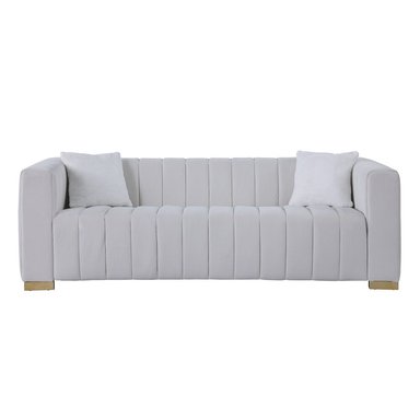 SOFA CENTRAL DECCO DAIANA 3 CUERPOS BLANCO