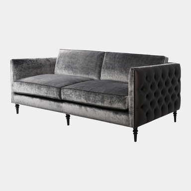 SOFA CENTRAL DECCO DEAN 3 CUERPOS GRIS OSCURO