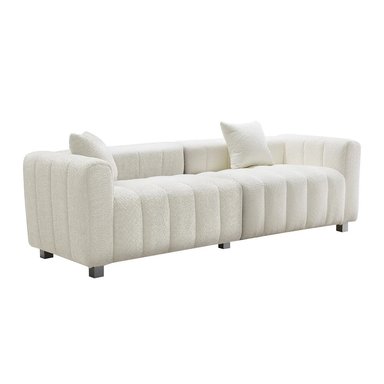 SOFA CENTRAL DECCO LATTE 3 CUERPOS BLANCO