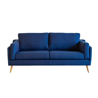 SOFA CENTRAL DECCO BRENDA 3 CUERPOS AZUL