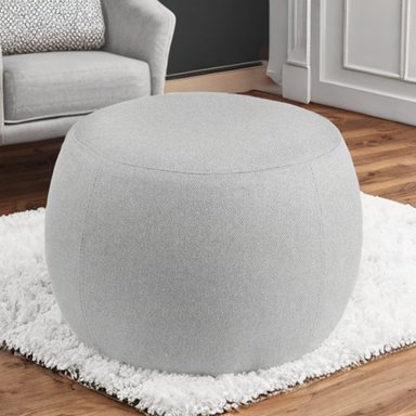 PUFF CENTRAL DECCO JOVI MINIMALISTA BLANCO - 3