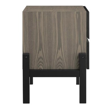VELADOR CENTRAL DECCO 2 CAJONES SOLIMAN MODERNO GRIS CLARO - 3