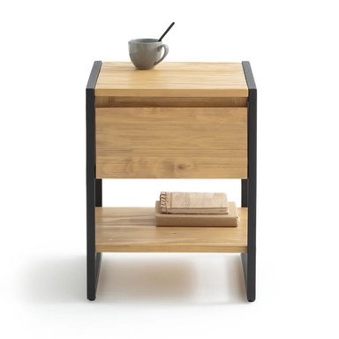 VELADOR CENTRAL DECCO 1 CAJÓN MIDORI INDUSTRIAL CREMA