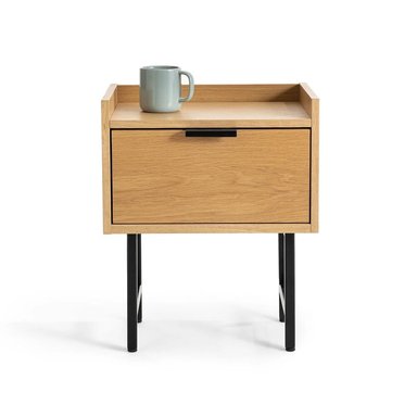 VELADOR CENTRAL DECCO 1 CAJÓN MAI SATINADO CEREZA