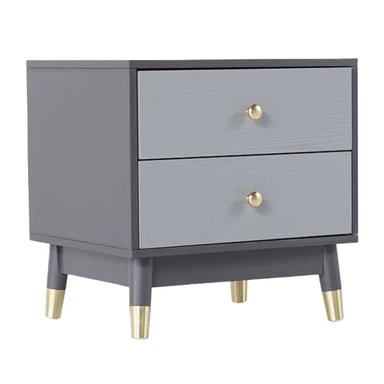 VELADOR CENTRAL DECCO 2 CAJONES ADONIS PARAFINICO GRIS OSCURO