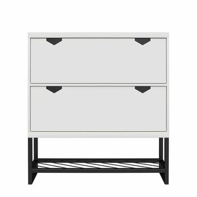 ZAPATERA CENTRAL DECCO CONTEMPORANEO BLANCO AZIZ - 1