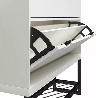 ZAPATERA CENTRAL DECCO CONTEMPORANEO BLANCO AZIZ - 3