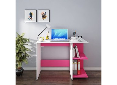 ESCRITORIO INFANTIL RUTA 81 INFANTIL 100 CM X 45 CM ARMADO KAEDE BICOLOR