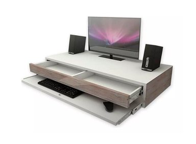 ESCRITORIO INFANTIL RUTA 81 FLOTANTE 90 CM X 40 CM ARMADO UMIKO BICOLOR