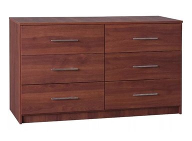 COMODA RUTA 81 ELEGANTE ARMADO YORIKO 6 CAJONES CEDRO