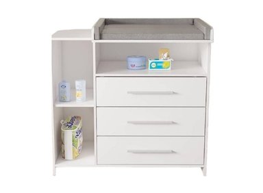 CÓMODA CAMBIADOR DE BEBÉ MATHEUS COLOR BLANCO