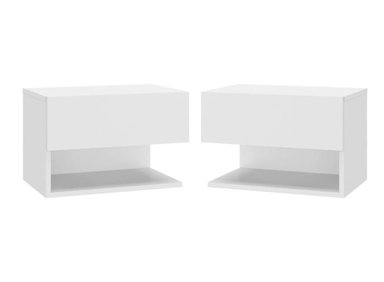 VELADOR MESA DE NOCHE INES X2 BLANCO