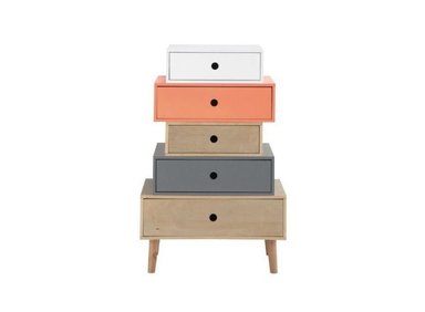 VELADOR RUTA 81 MESA NOCHE AMONET PREMIUM 5 CAJONES VINTAGE MULTICOLOR