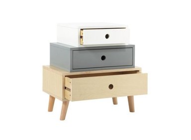 VELADOR RUTA 81 MESA NOCHE AMSET PREMIUM 3 CAJONES VINTAGE MULTICOLOR