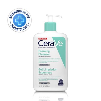 CERAVE GEL LIMPIADOR ESPUMOSO 473ML - 1