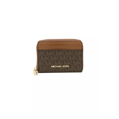 TARJETERO MICHAEL KORS JET SET MEDIUM LOGO MARRÓN TRAVEL MUJER