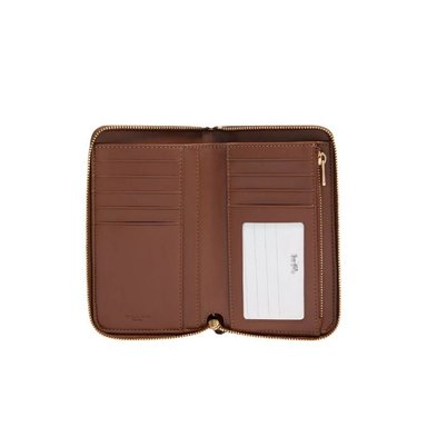 BILLETERA MEDIUM ID ZIP IN SIGNATURE CANVAS COACH PARA MUJER - 2