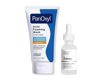 Pack PanOxyl Acne Foaming Wash Benzoyl Peroxide 10% 5.5 Oz + Niacinamide 10% + Zinc 1% The Ordinary