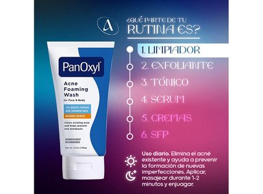 ESPUMA LIMPIADORA PARA EL ACNÉ PERÓXIDO DE BENZOILO 10% PANOXYL - 2