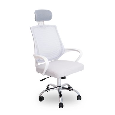 SILLA DE OFICINA VIGGO CON CABECERA REGULABLE - GRIS