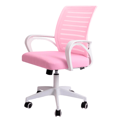 SILLA DE OFICINA ERGONÓMICA CON RESPALDAR REFORZABLE KANDY - ROSADO