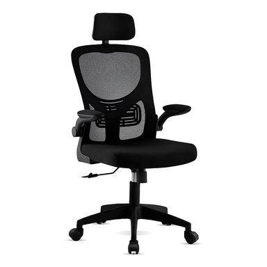 SILLA DE OFICINA ERGONÓMICA GIRATORIA GUSS - NEGRO