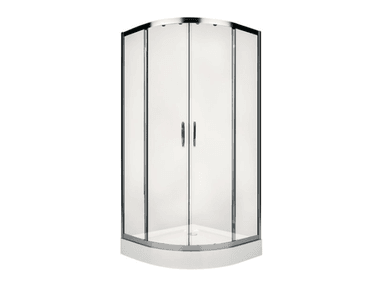 CABINA DE DUCHA XIMENG DISEÑO CIRCULAR LUNAS TEMPLADAS MÁS RECEPTÁCULO