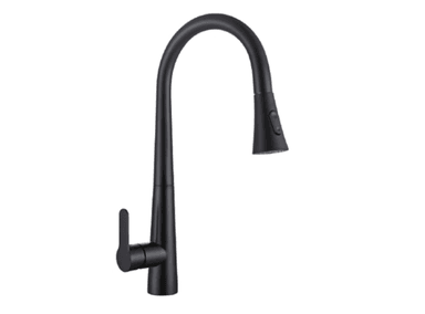 MEZCLADORA XM NEGRO COCINA PICO EXTRAIBLE ACERO INOXIDABLE