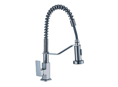 LLAVE XM LC1077 PLATEADO GANSO COCINA RESORTE ACERO